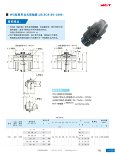Зубчатая муфта барабанного типа WG (JB/ZQ4186-2006)