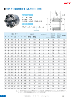 Расширительная муфта типа CSF-A13 (JB/T7934-1999)