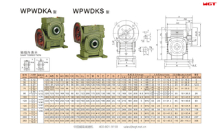 Универсальный редуктор червячного редуктора WPWDKA WPWDKS250