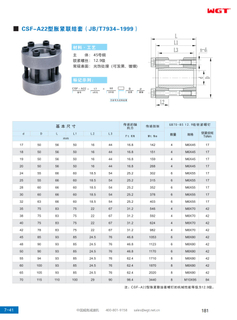 Расширительная муфта типа CSF-A22 (JB/T7934-1999)