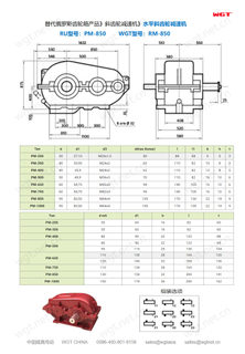 Редуктор горизонтально-цилиндрический цилиндрический РМ-850 для грузоподъемной и строительной промышленности