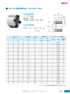 Расширительная муфта типа CSF-A21 (JB/T7934-1999)