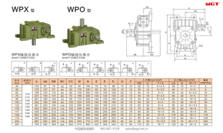 Червячный редуктор WPX100, односкоростной редуктор