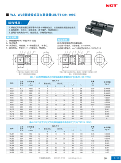Шариковая универсальная муфта типа WJ, WJS (JB/T6139-1992)